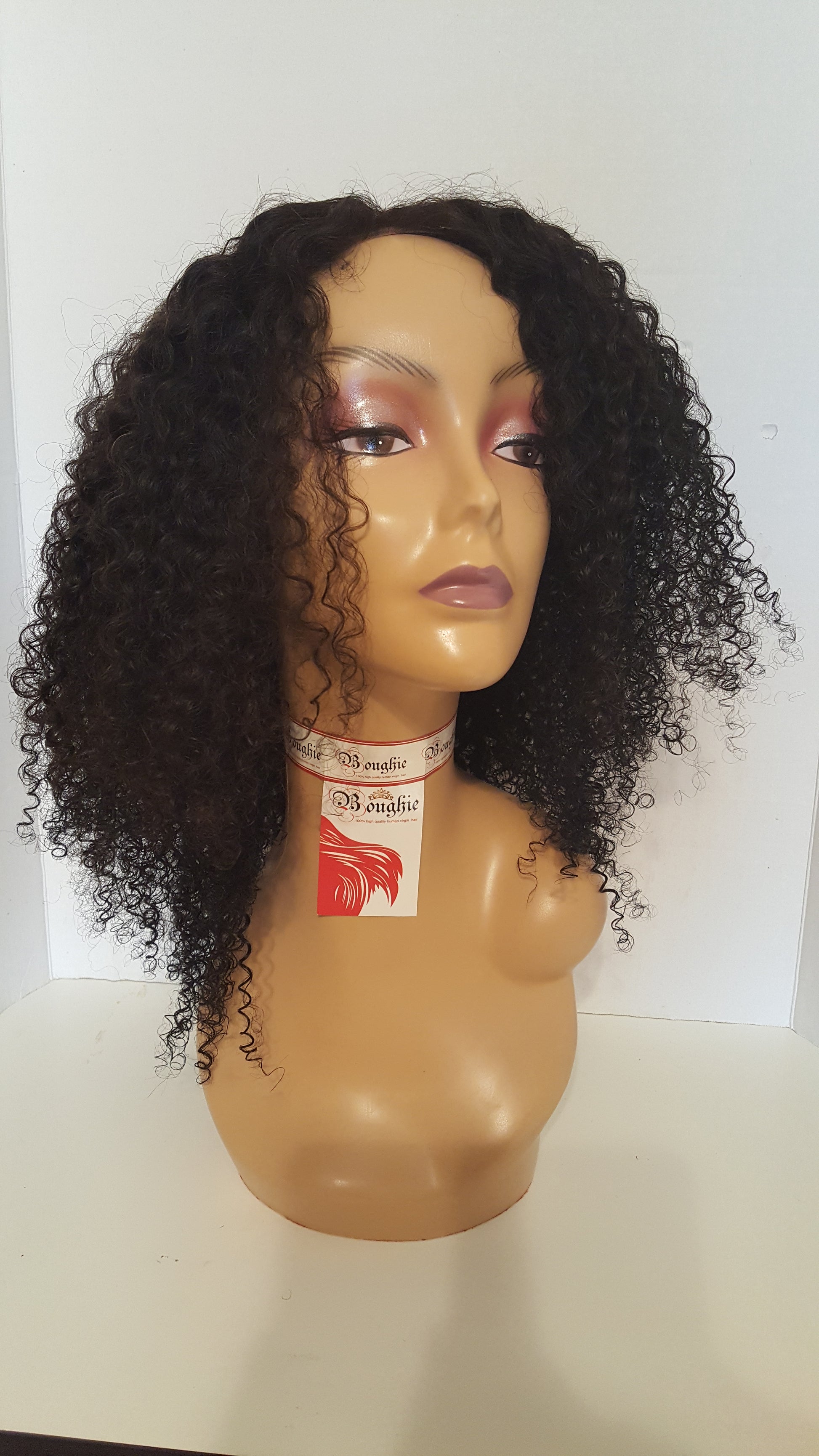 Brazilian Kinky Curly Lace closure wig - Boughie virgin brazilian hair cosmetics apperal