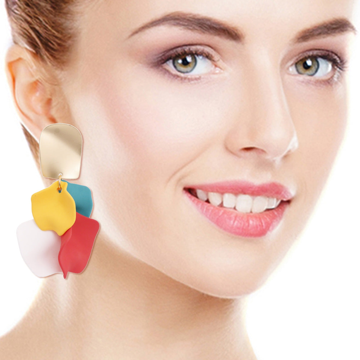 Multi Petal Gold Earrings