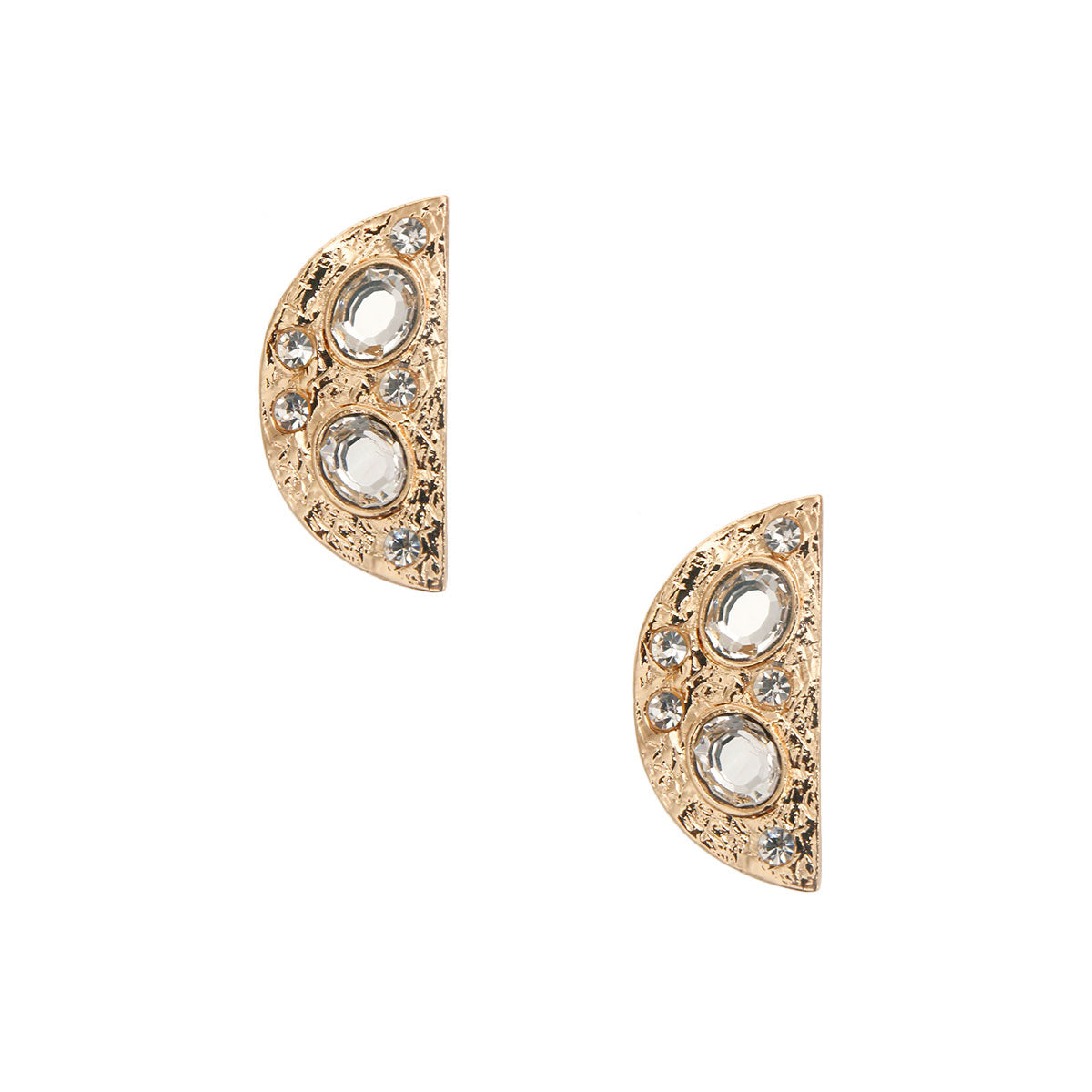 Gold Half Moon Clip Ons