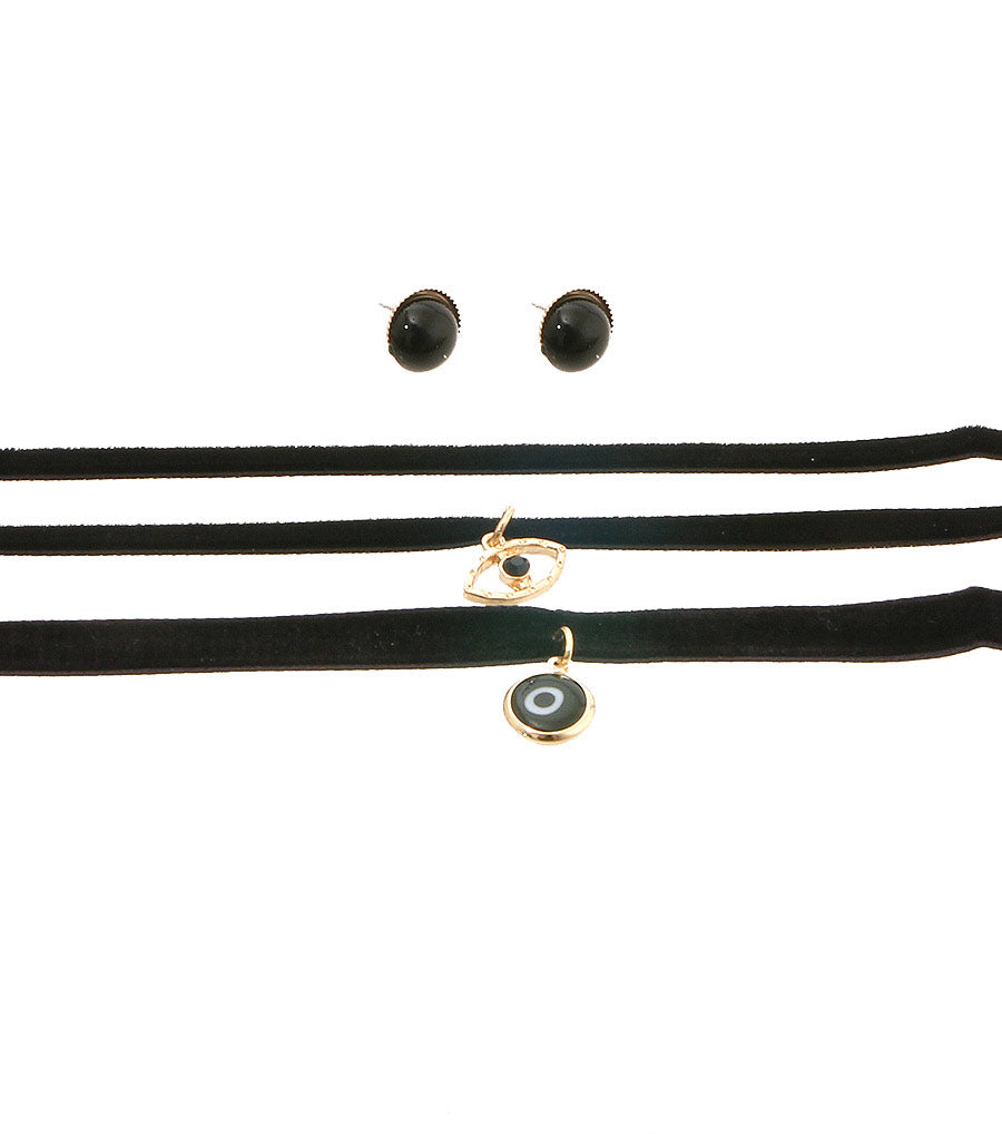 Evil Eye Layered Choker