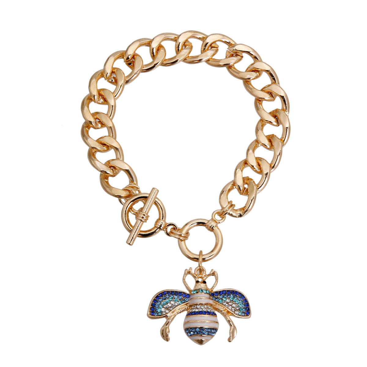 Designer Style Blue Bee Bracelet