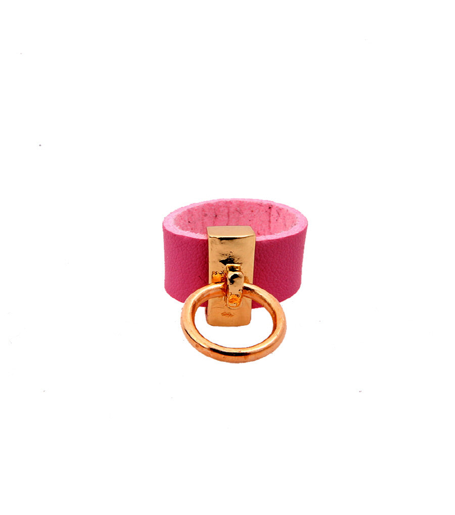 Pink Door Knocker Ring