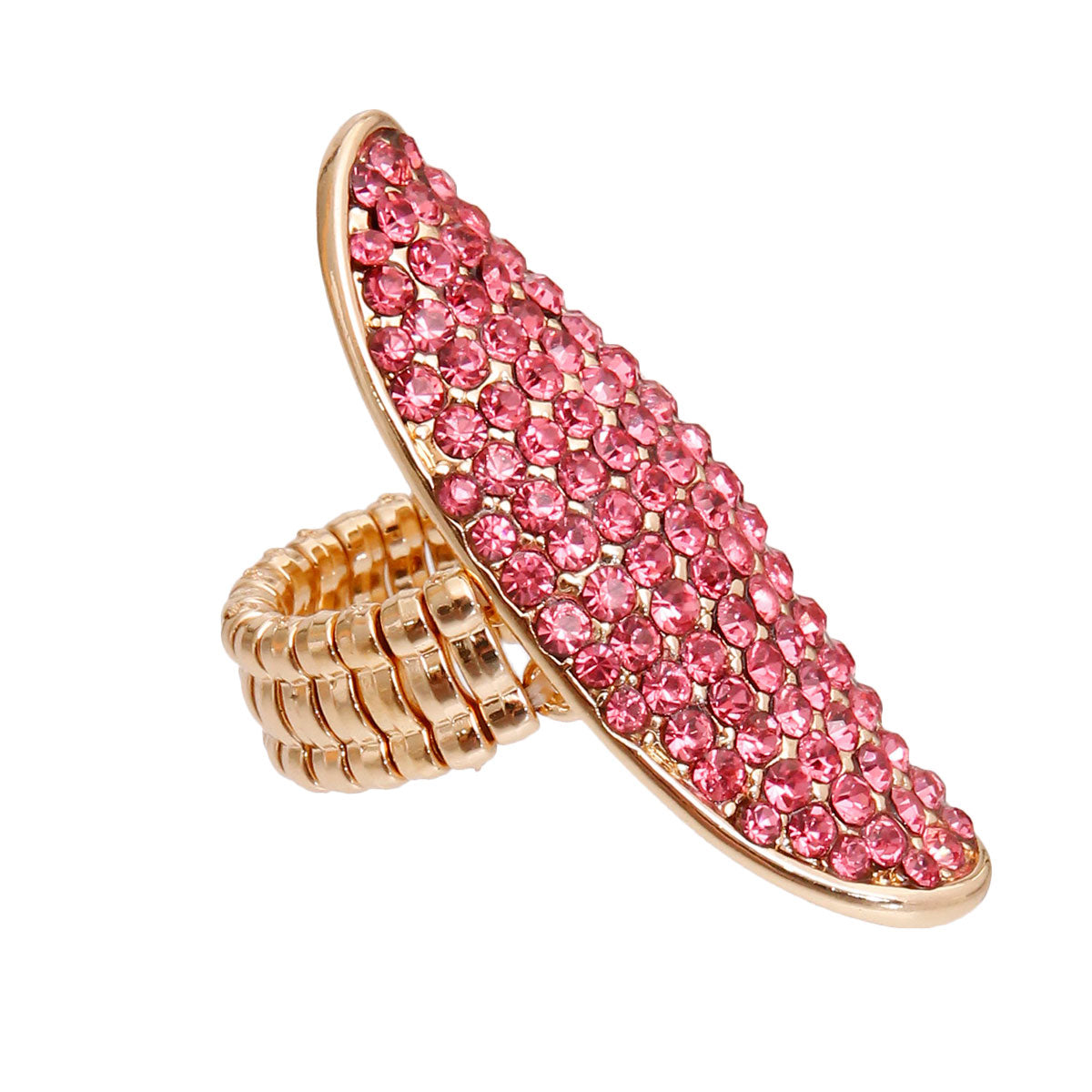 Pink and Gold Oval Ring