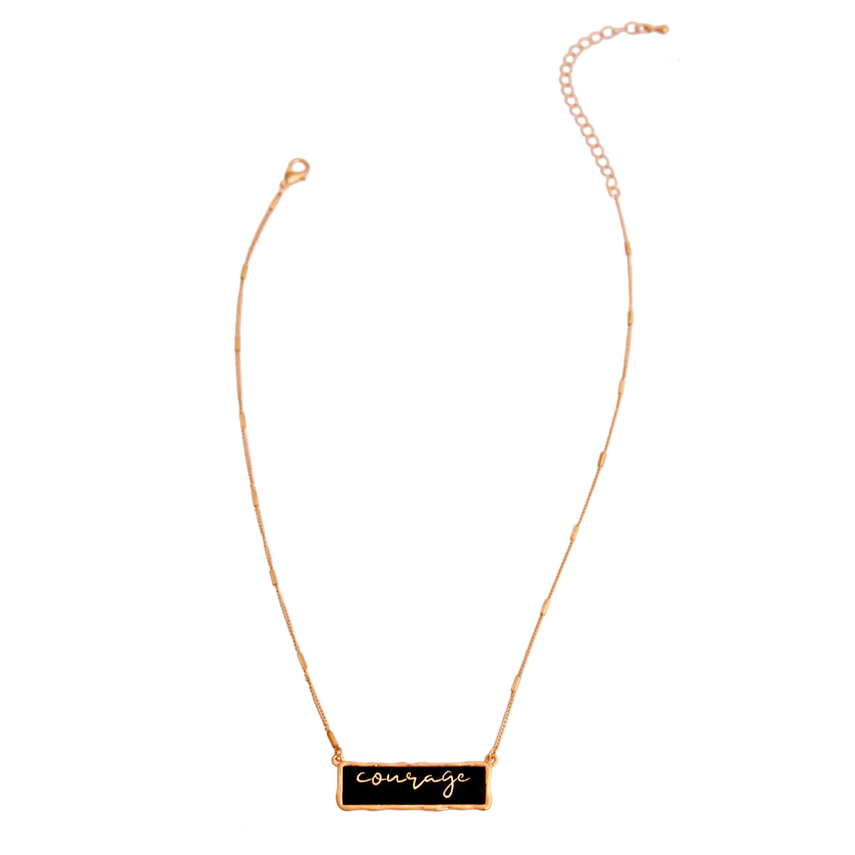 COURAGE Plate Necklace