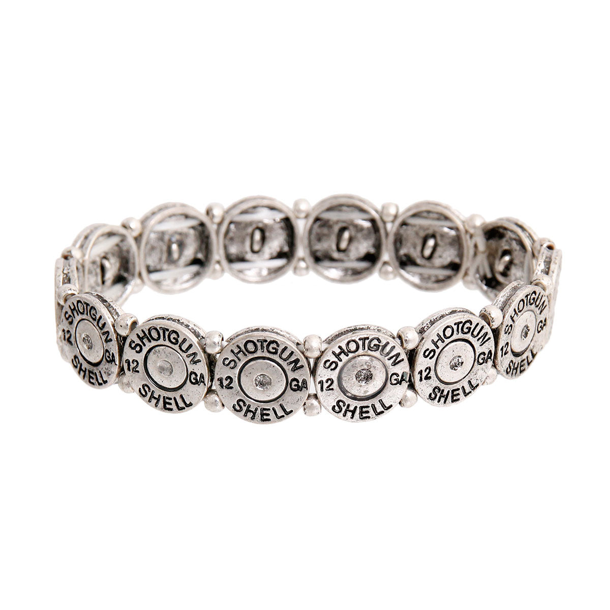 Burnished Silver Shotgun Bracelet