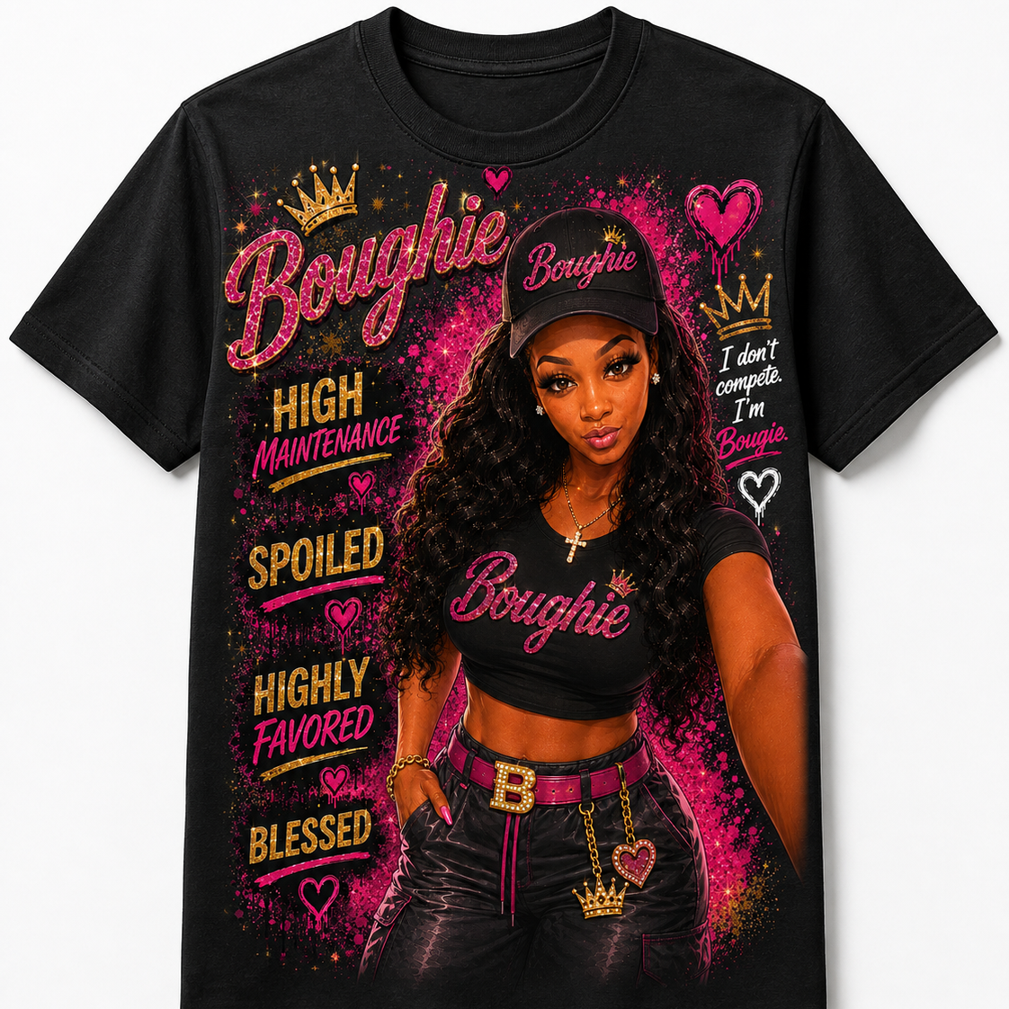 Boughie High Maintenance Graphic Tee