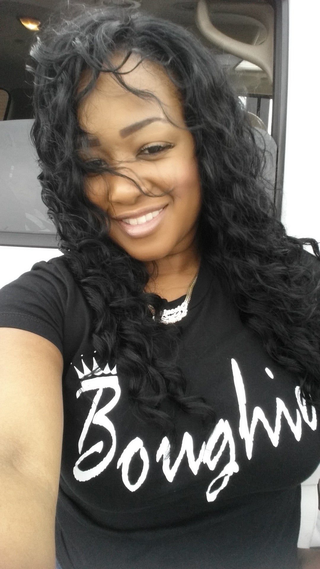 Queen Boughie fitted t-shirts - Boughie virgin brazilian hair cosmetics apperal 
