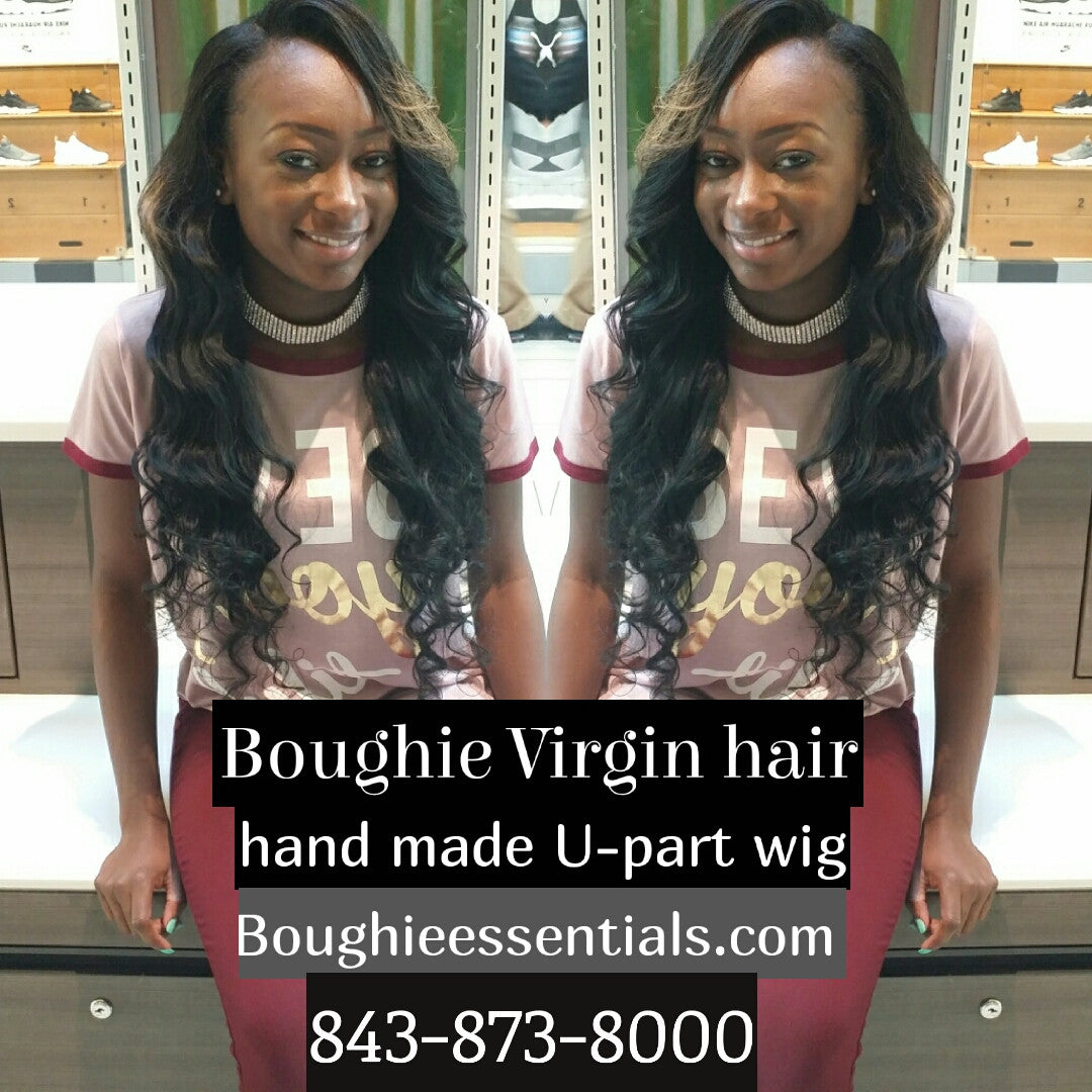 Flawless tailored made U part wig - Boughie virgin brazilian hair cosmetics apperal 