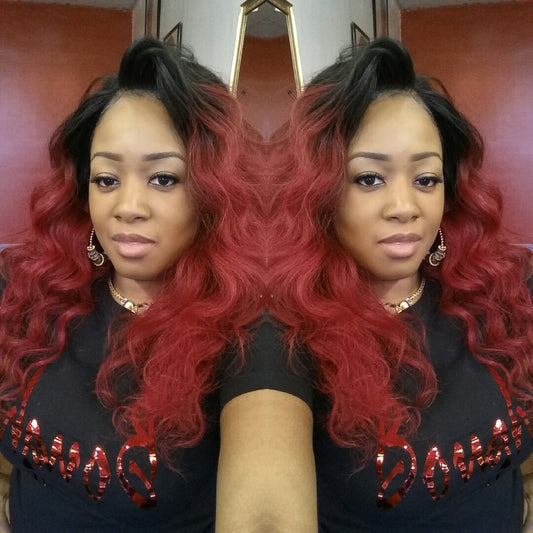 Lace Frontal wig customized - Boughie virgin brazilian hair cosmetics apperal 