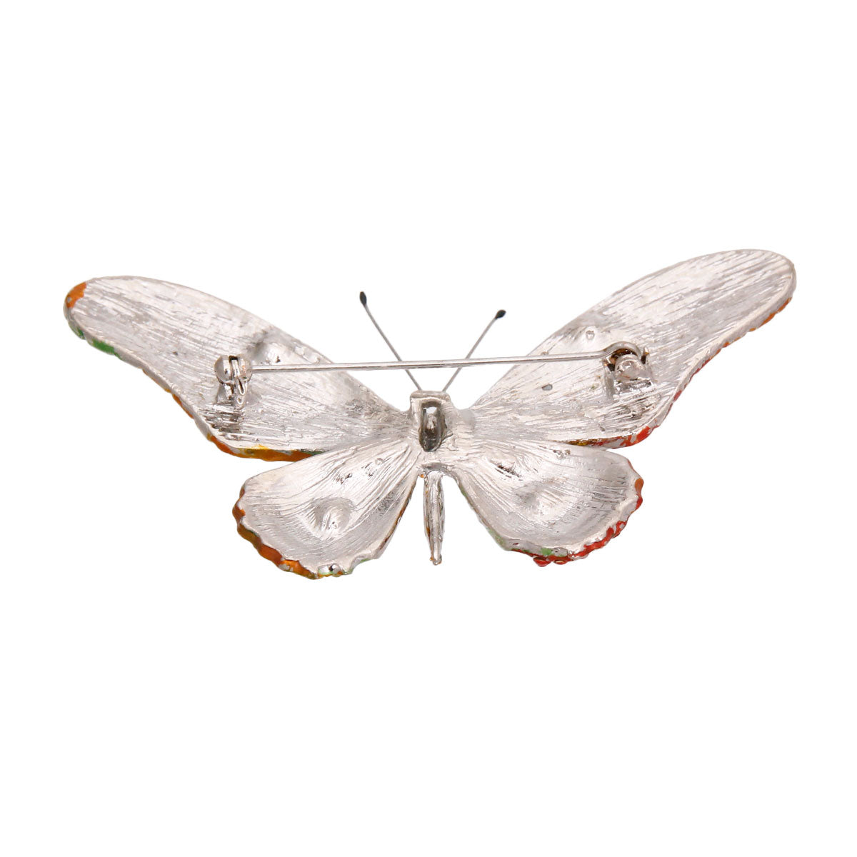 Elegant Multi Color Butterfly Brooch