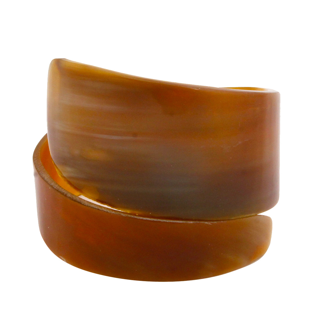Natural Rolled Buffalo Horn Bracelet