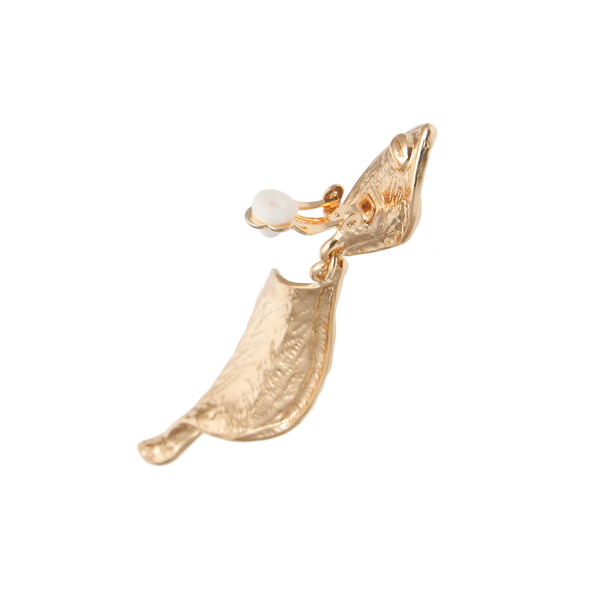 Textured Gold Twist Clip Ons