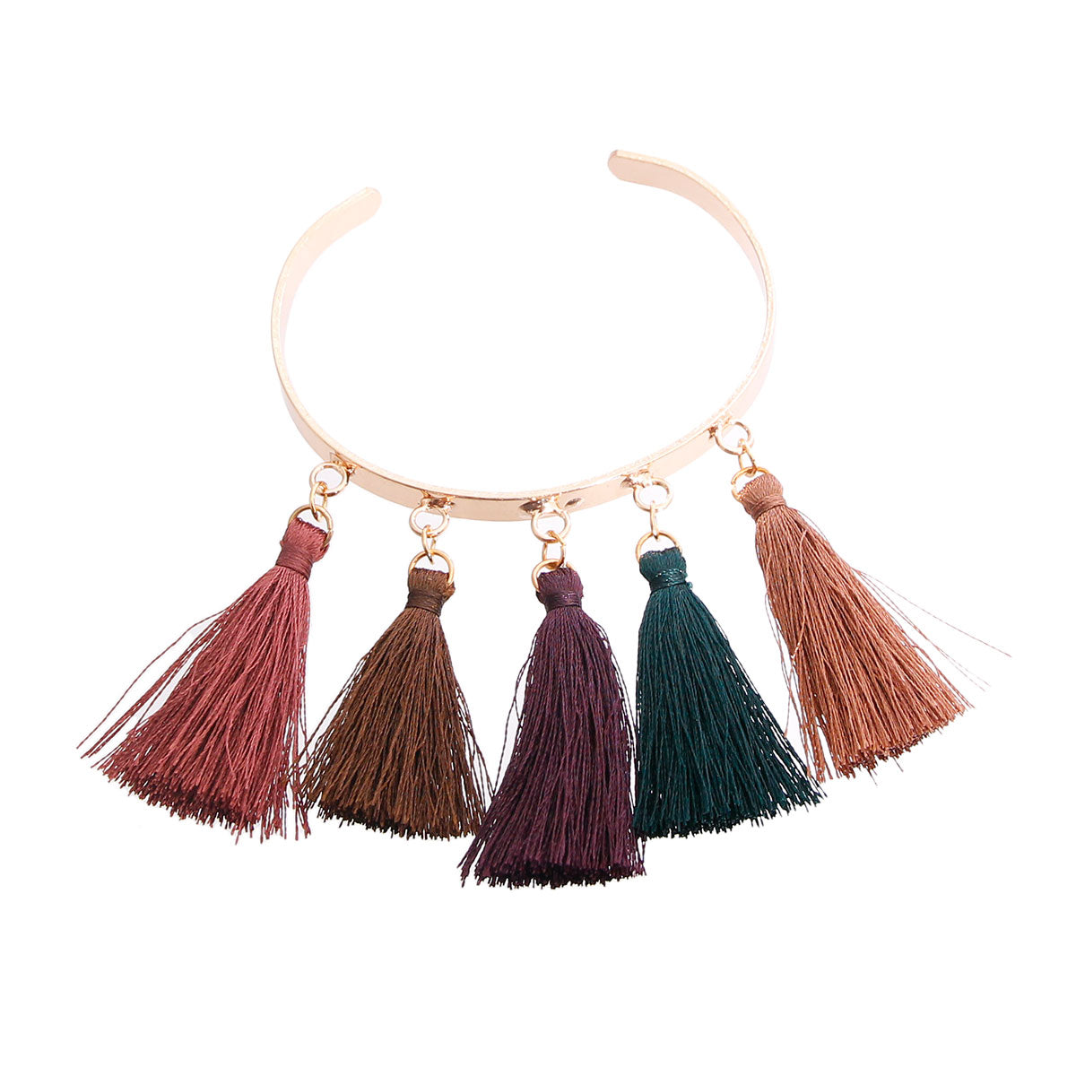 Deep Fall Tassels Bangle