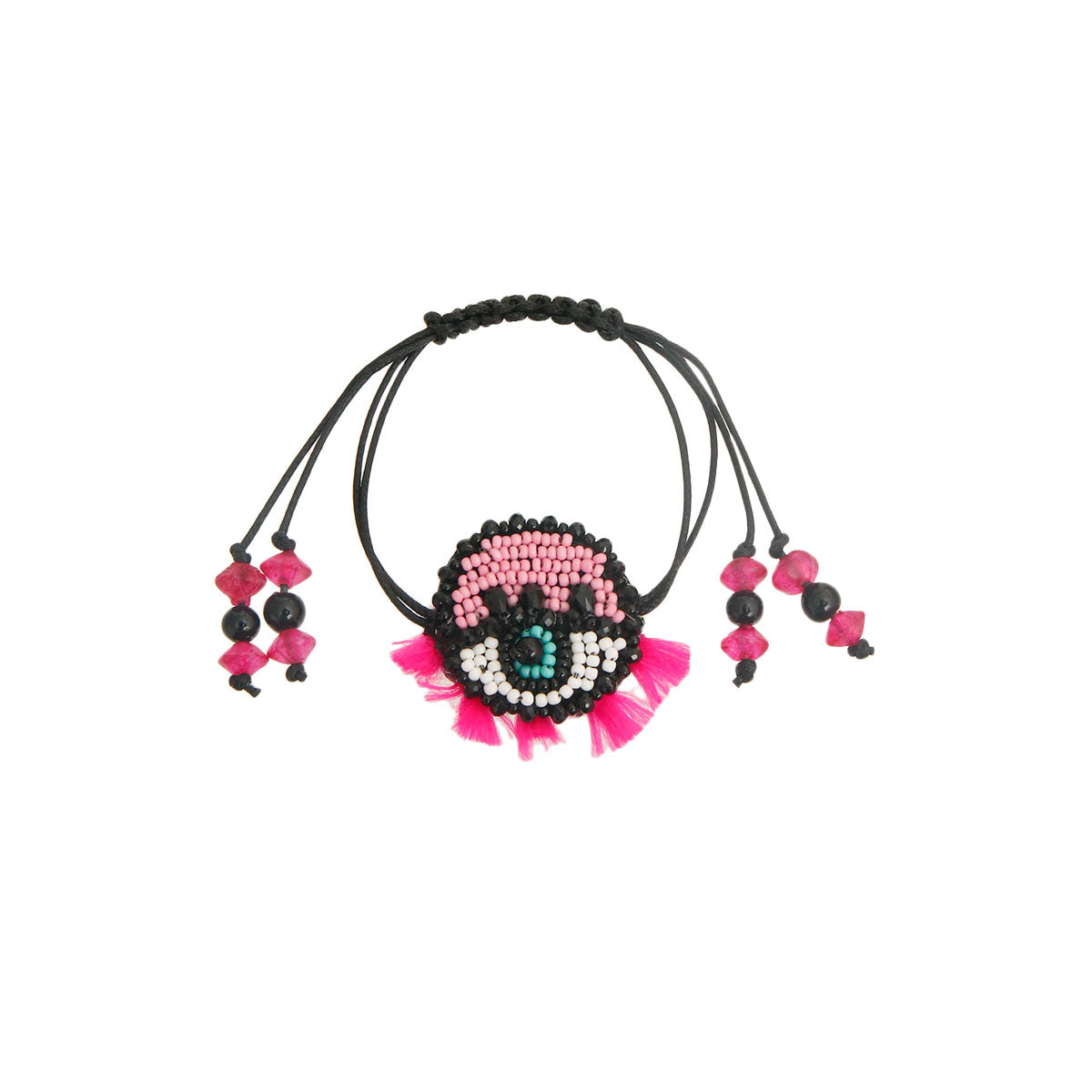 Pink Evil Eye Friendship Bracelet