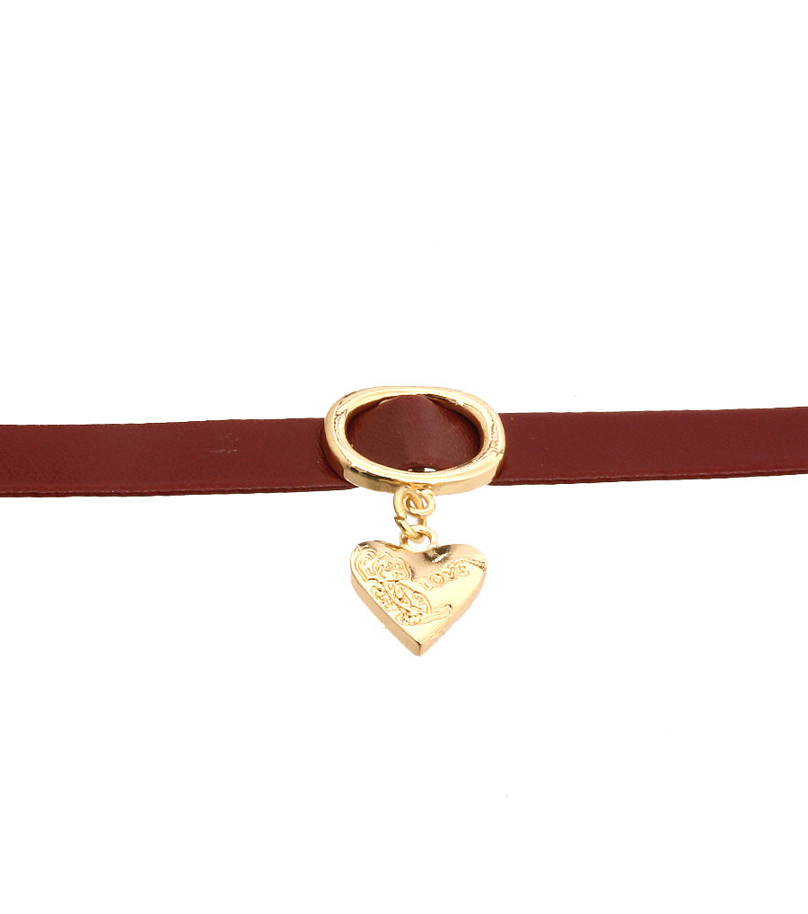 Heart Charm Choker