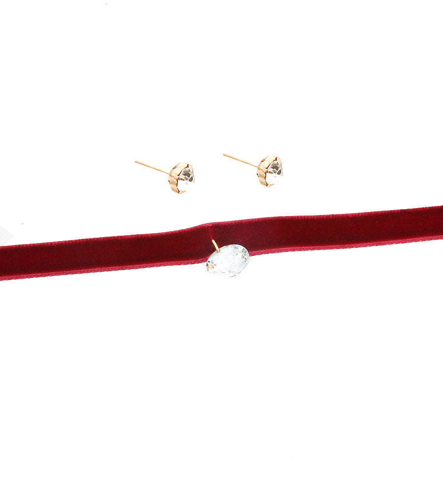Velvet Choker Set