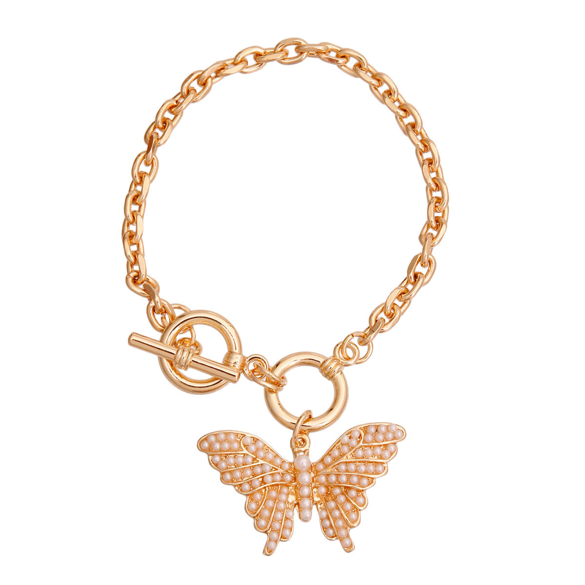 Cream Flutter Butterfly Bracelet