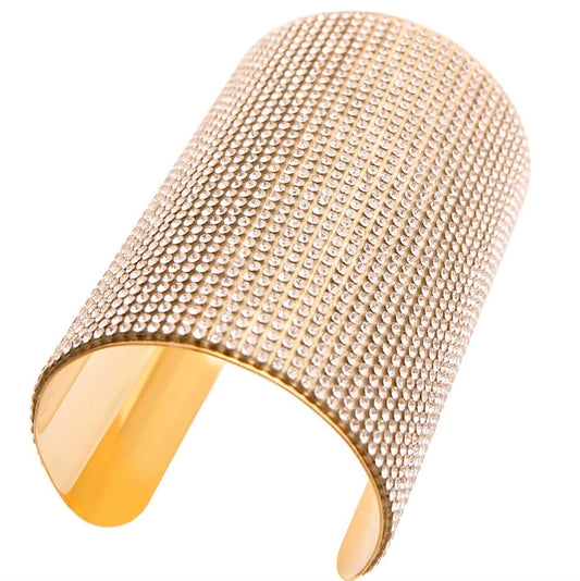 Clear Gold Metal Cuff