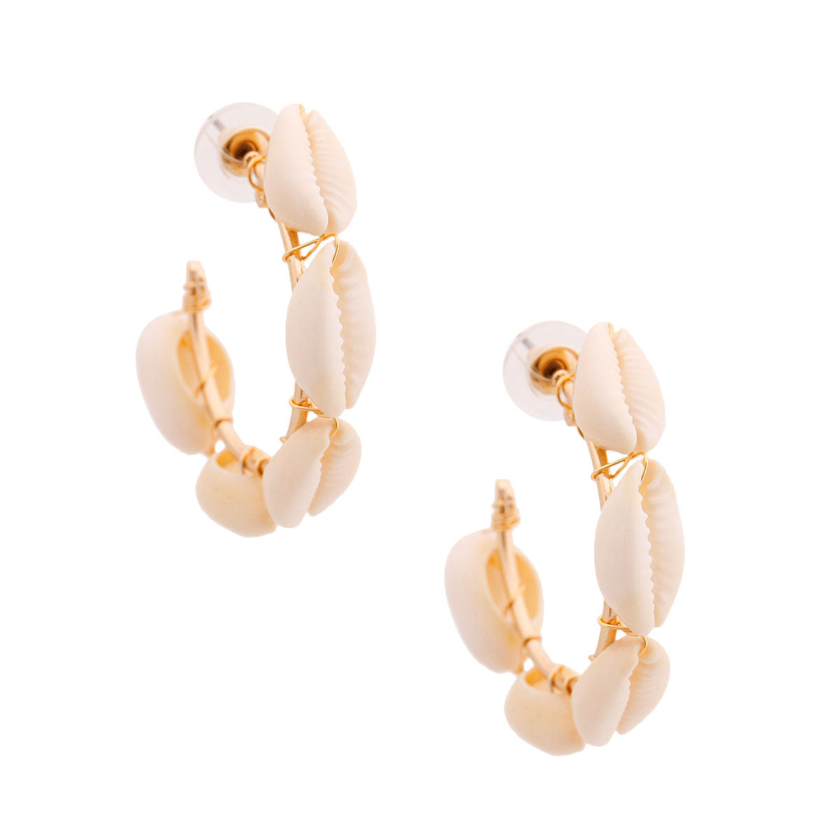 Seashell Hoop Earrings