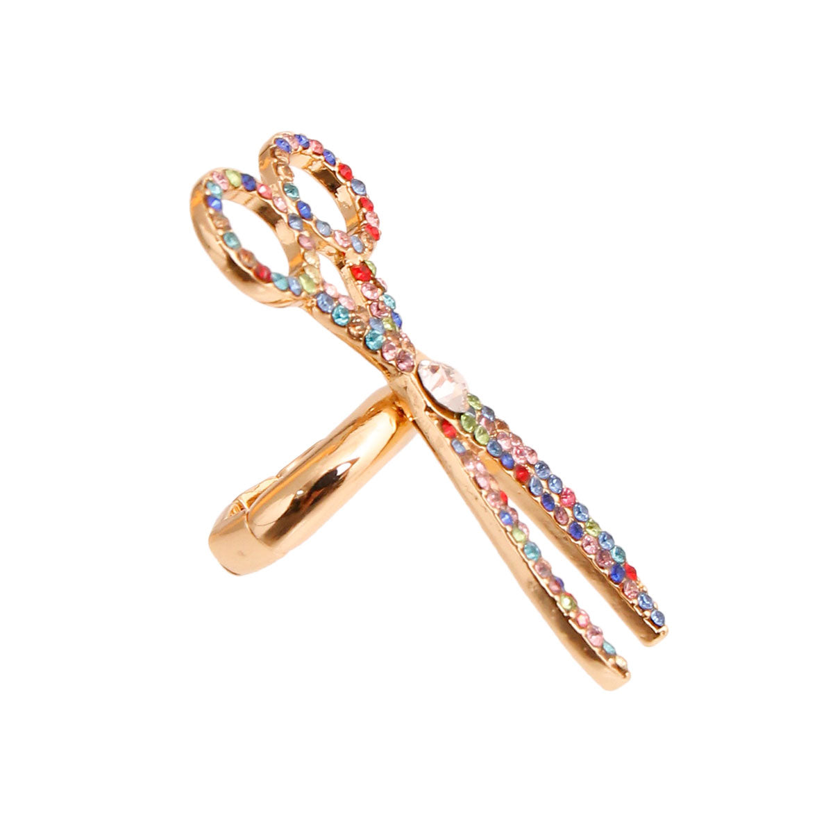 Rainbow Scissor Ring