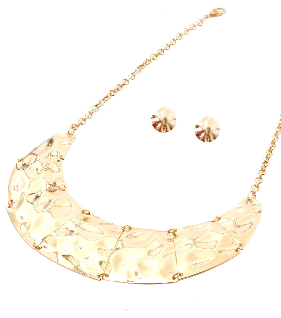 Hammered Necklace Set