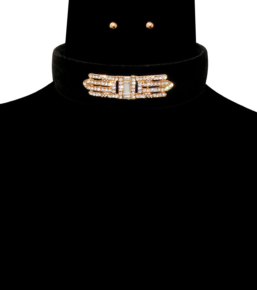 Velvet Stoned Choker