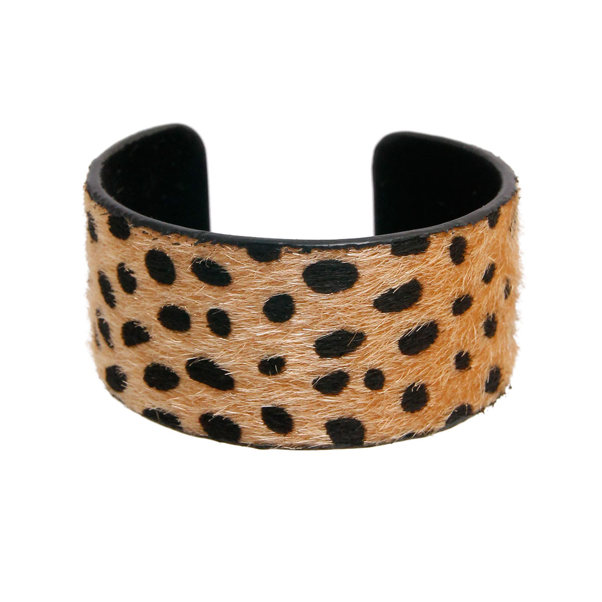 Leopard Fur 1.25 inch Cuff