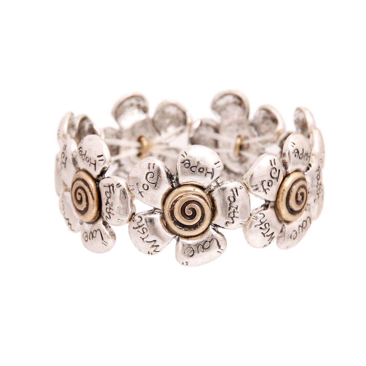 Inspirational Flower Petal Bracelet