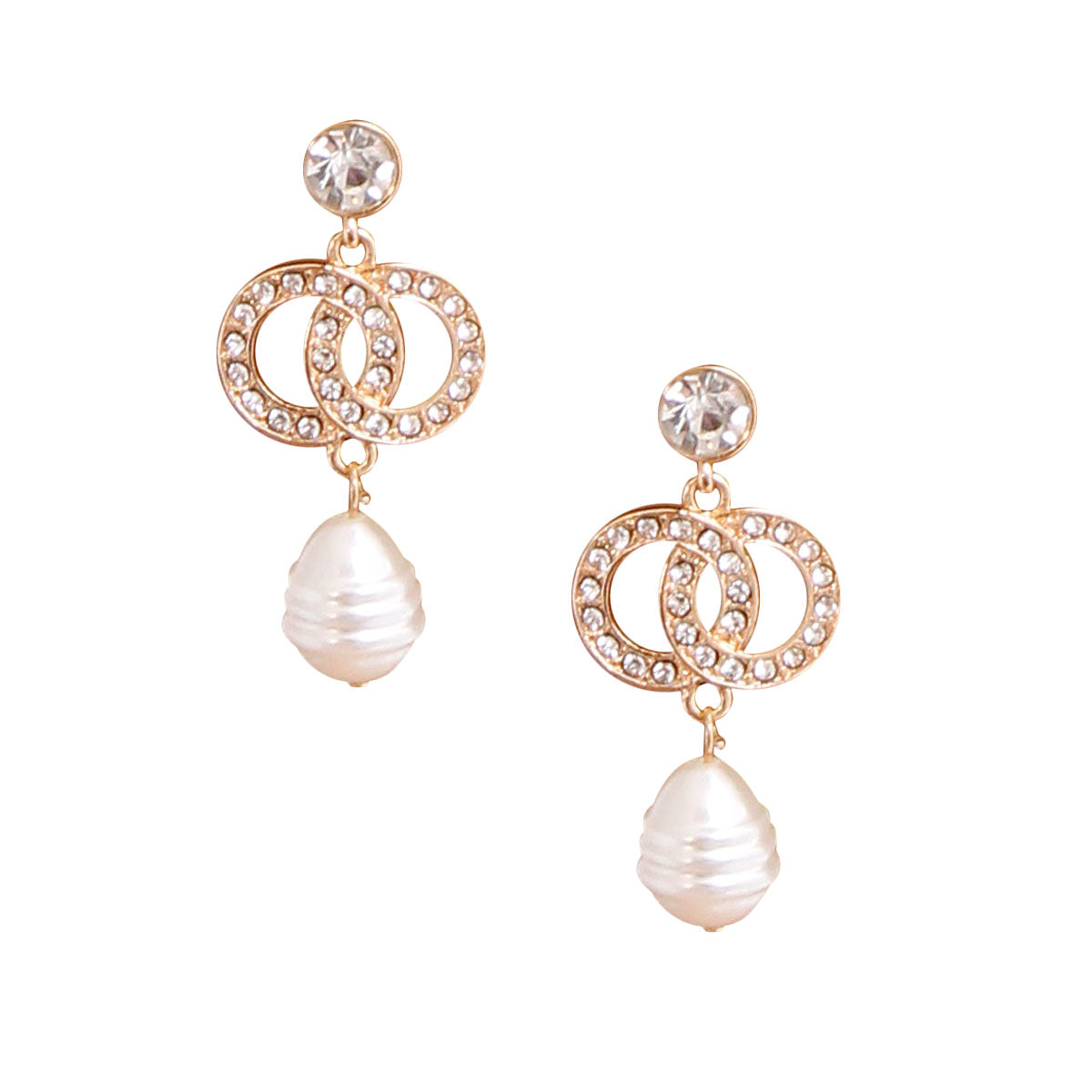 Designer Styled Drop Pearl Earrings